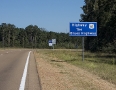 Der Highway 61 fuehrt durch Louisiana und Mississippi
